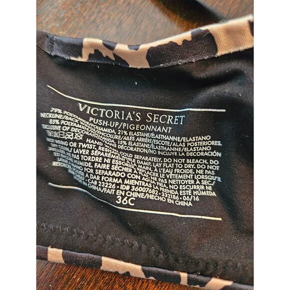 Victoria's Secret Leopard Print push up bra sz 36C - Picture 6 of 6
